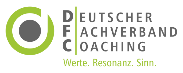 Logo des DFC Deutscher Fachverband Coaching mit Verlinkung zur Website des DFC